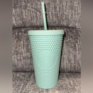 Starbucks 2021 Holiday Grande 16oz Matte Mint Studded Cold Cup Tumbler 16oz